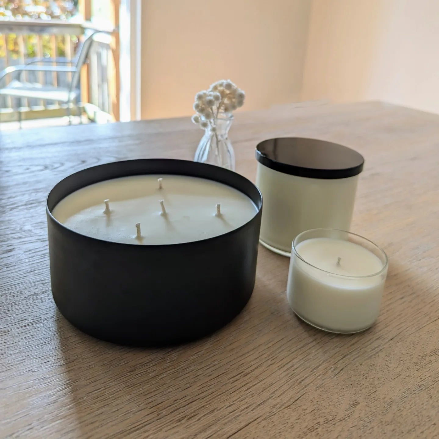 Extra Large Black 40oz 5-wick Tumbler Soy Wax Candle