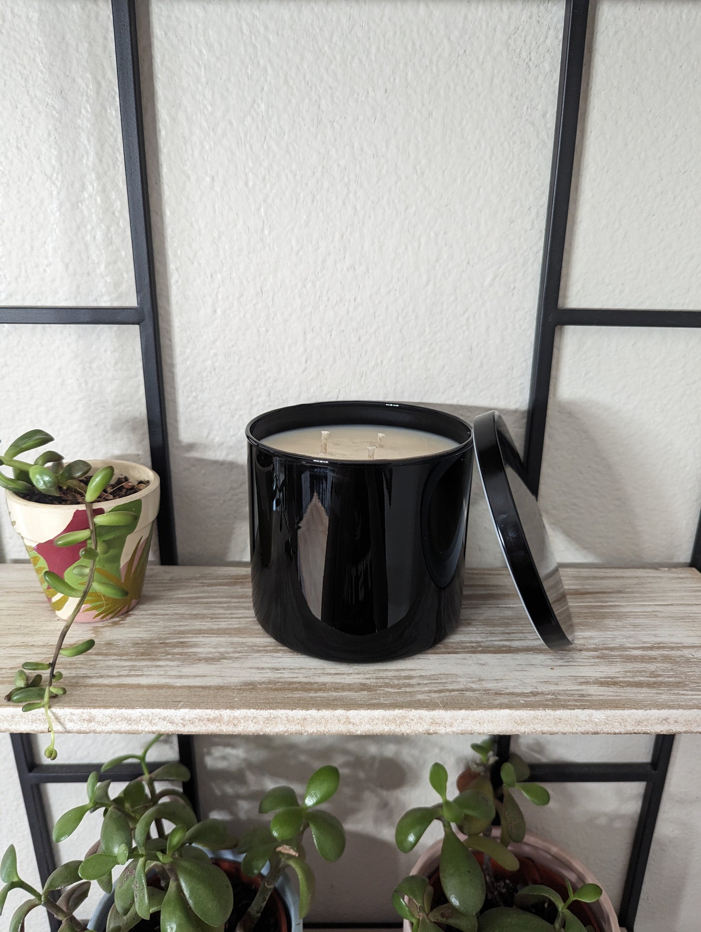 Large Black 16oz 3-wick Tumbler Soy Wax Candle