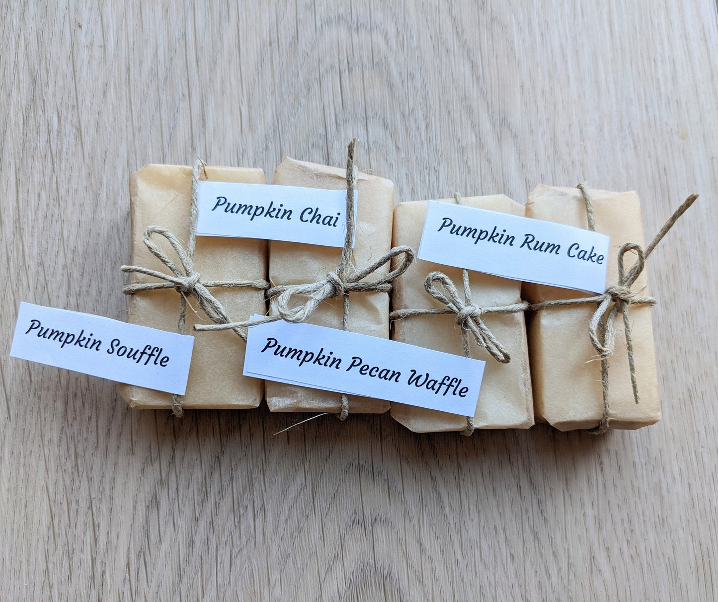 Sample Pack- Soy Wax Melts /Plastic-free and Zero waste/4 scents per pack (2 each)/ Handmade in Oregon/ Wax melt plastic free alternative